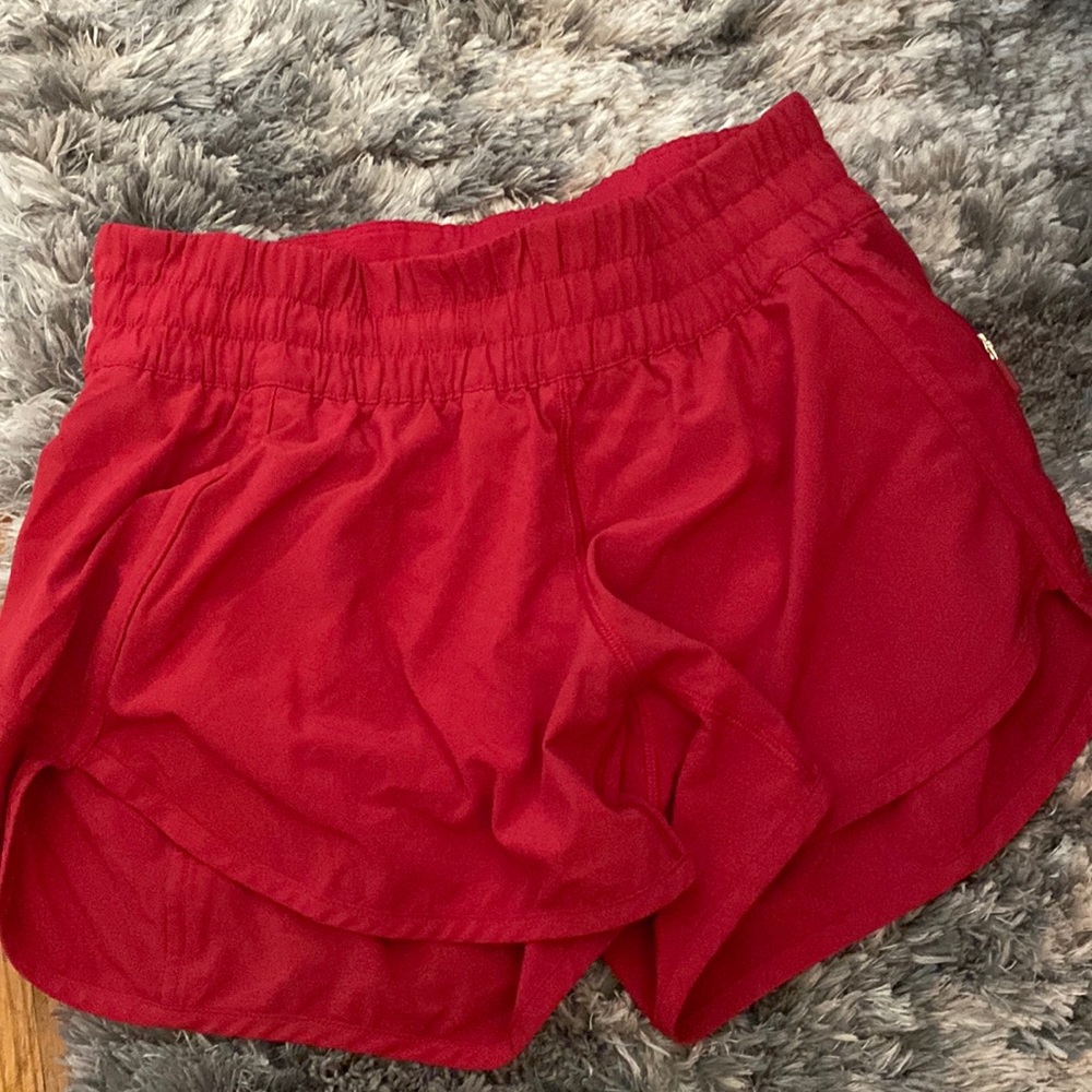 Lululemon red shorts! Not worn many times. Size 5.